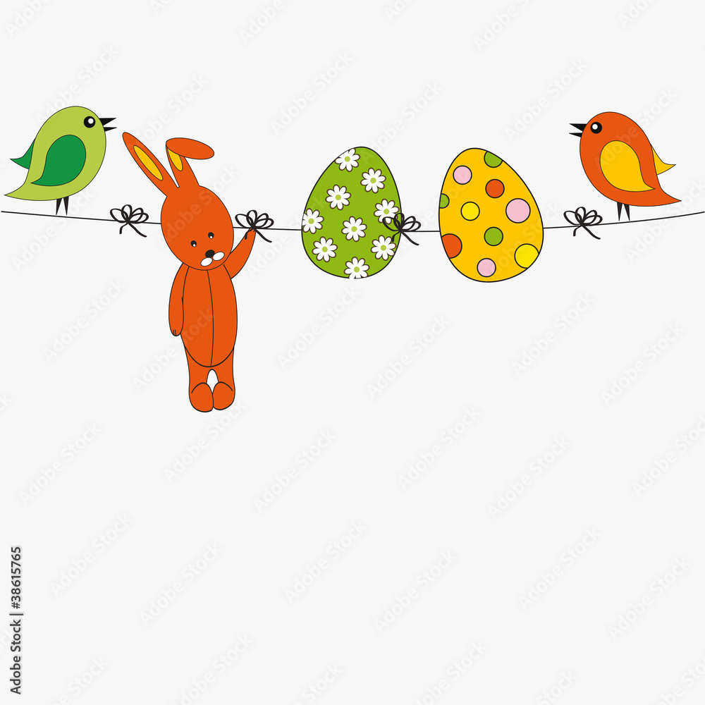 Naklejka premium Easter card