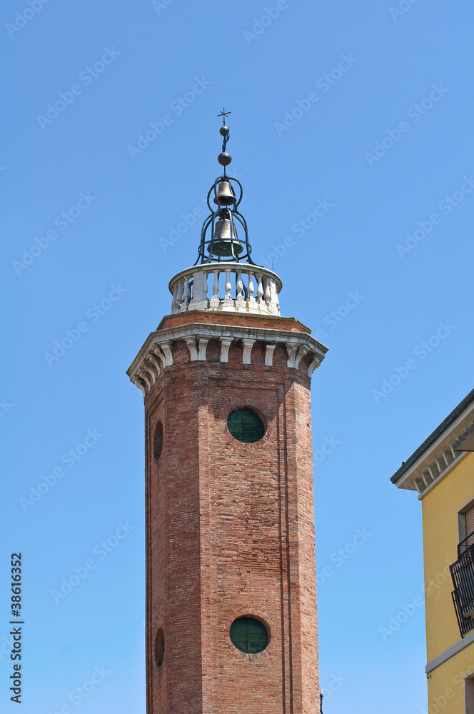 Clocktower. Comacchio. Emilia-Romagna. Italy.