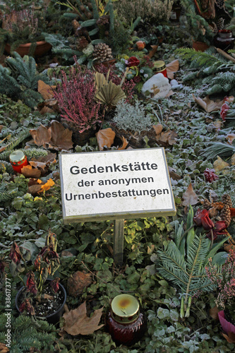 Gedenkstätte der anonymen Urnenbestattungen