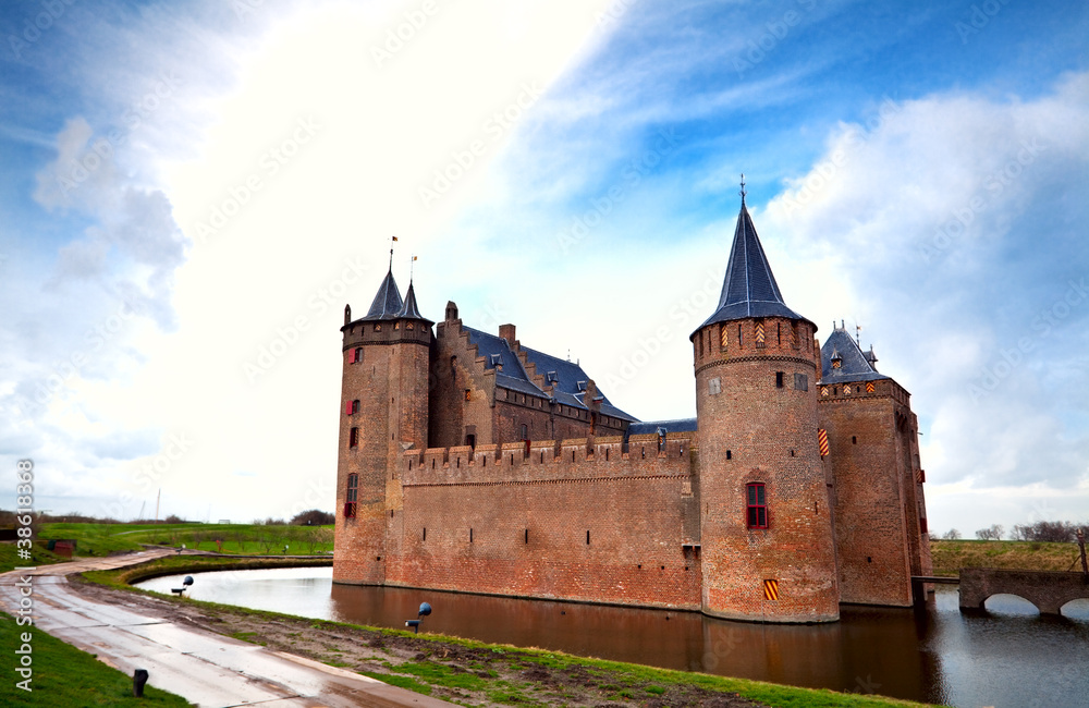 Dutch castle in Muiden