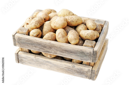 potatoes in a box