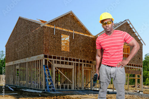 Black Man Construction Worker © Rob Byron