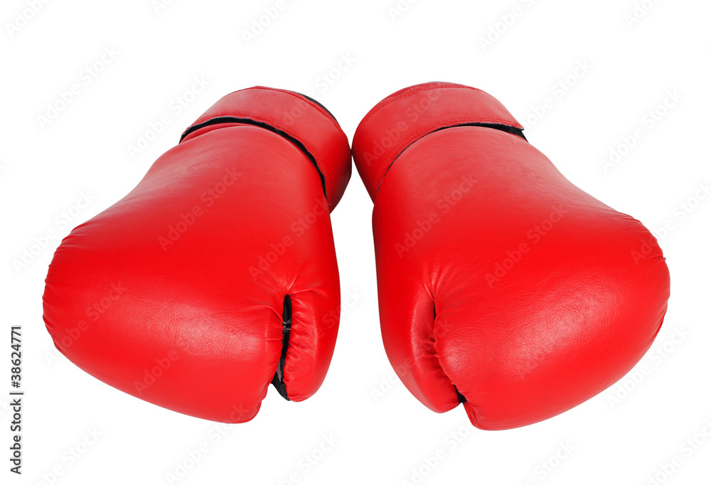 boxing gloves isolated on white