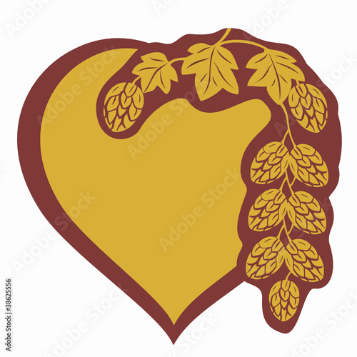 hop heart label