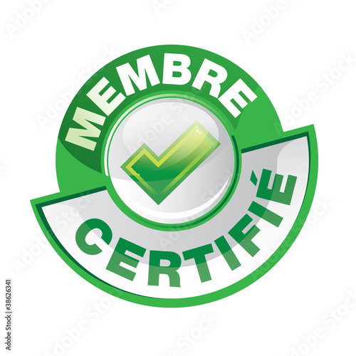 bouton : membre certifié