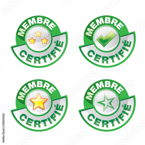 bouton : membre certifié