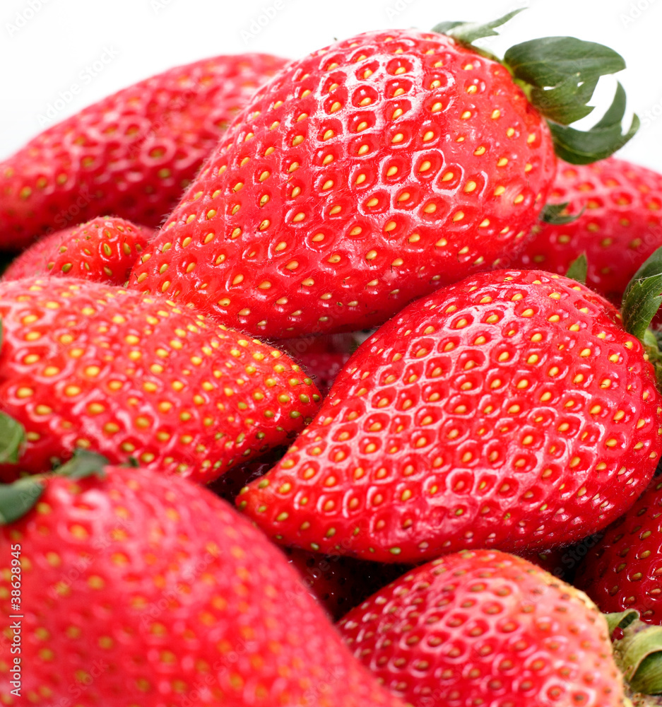 Strawberries isolated over white background Strawberries isolated over white background