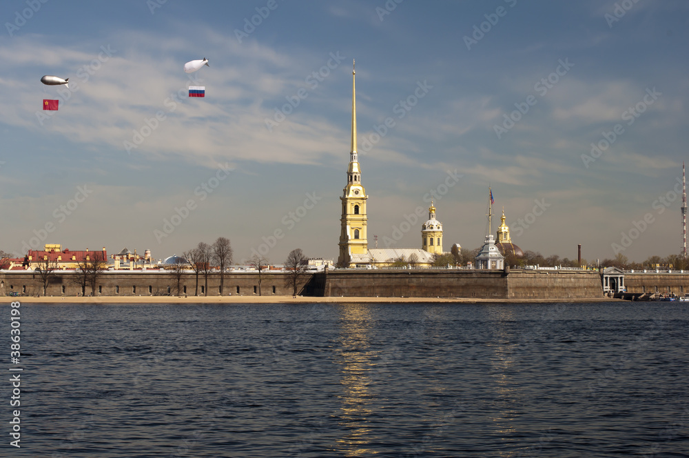 The Peter and Paul Fortress, St.Petersburg, Russia..