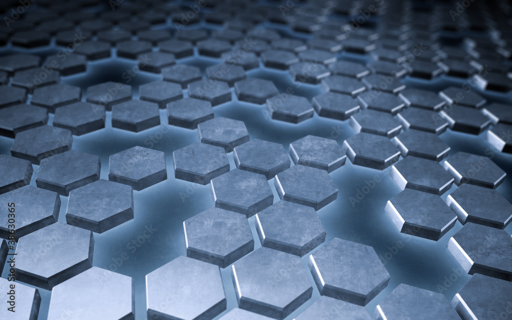 Abstract hexagonal tech bakground Abstract hexagonal tech bakground