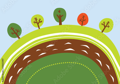 Cartoon landscape