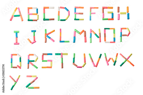 plasticine alphabet letters all set