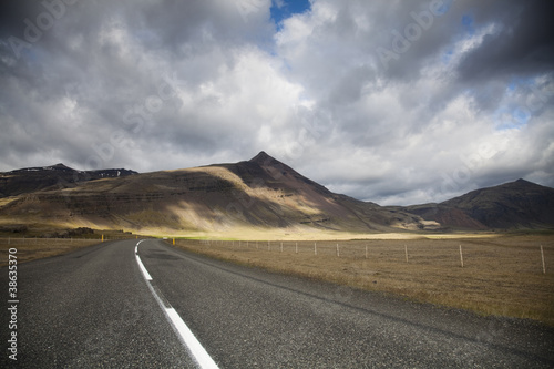 Scenic road on Iceland