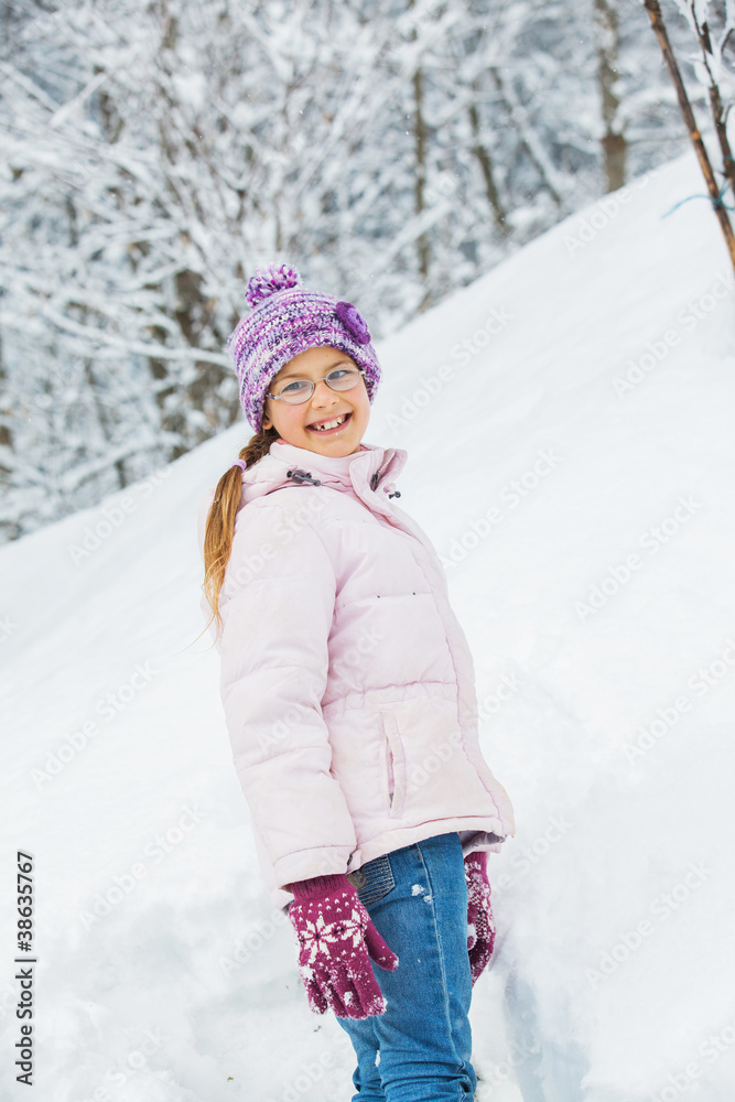 winter girl throwing snowball winter girl throwing snowball