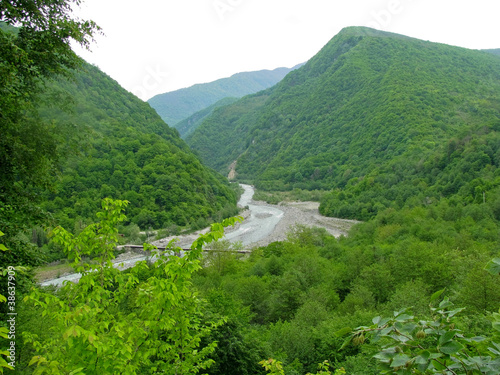 Beautiful mountain scenery. Adygea