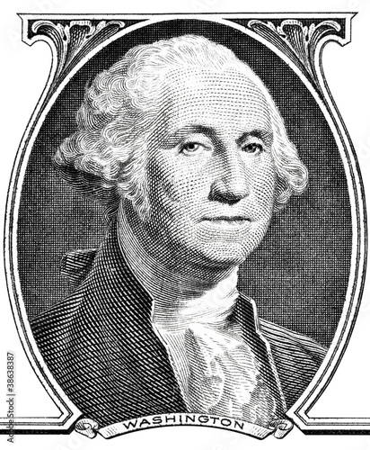 Portrait of president George Washington.