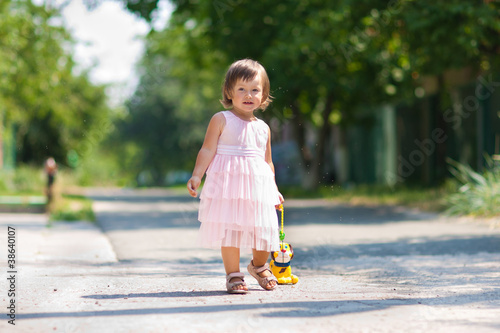 Beautiful playing child