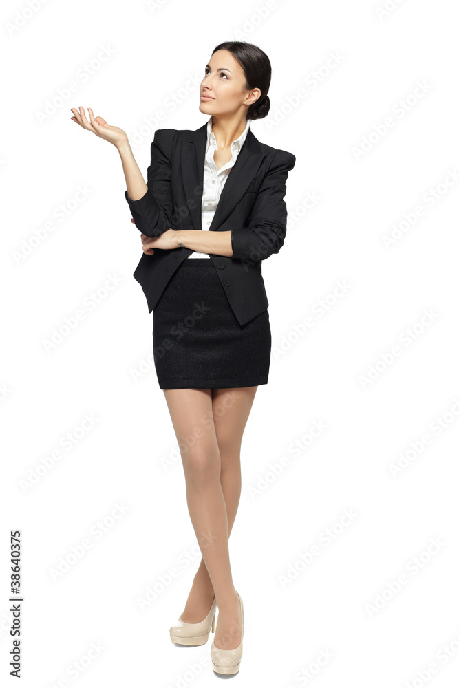 Full length of business woman showing copy space Full length of business woman showing copy space