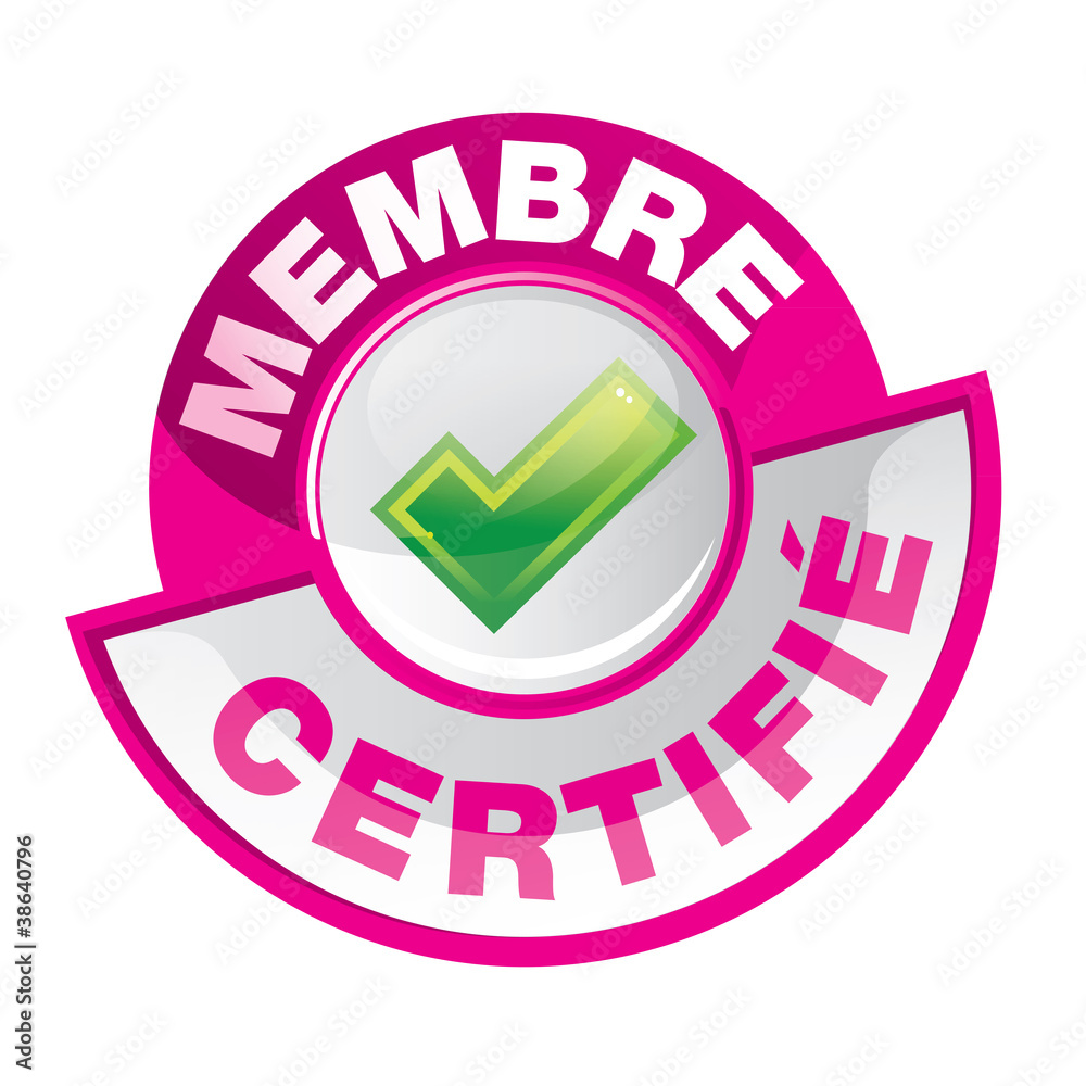 bouton : membre certifié