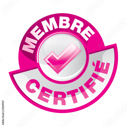 bouton : membre certifié
