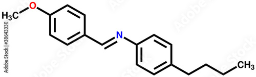 MBBA, a liquid crystal molecule