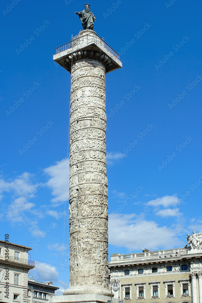 Rome, the column of Trajan