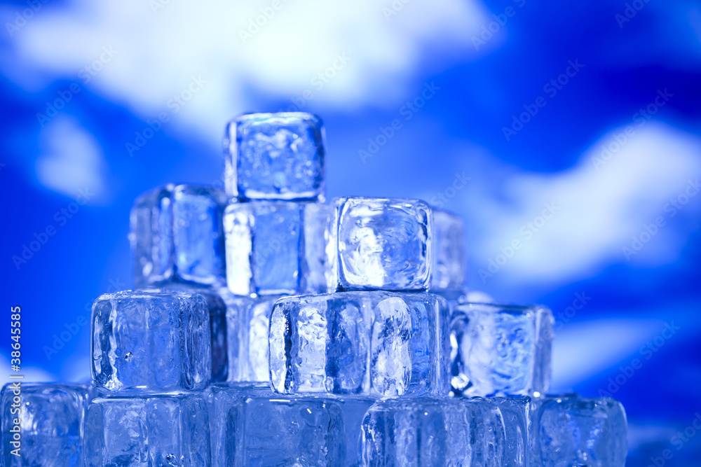 Crystals ice cubes Crystals ice cubes
