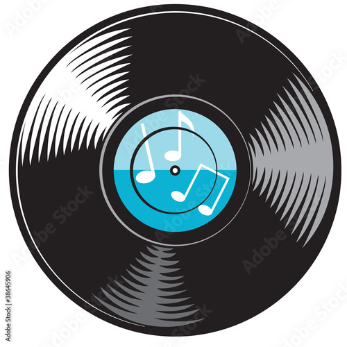 vector vinyl disc (record)