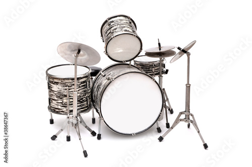 Drum Kit on a white background