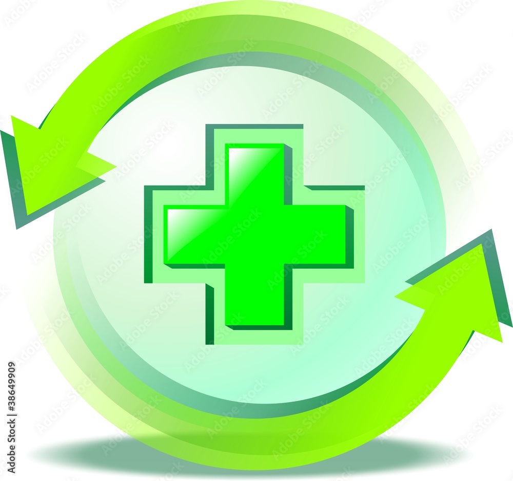 Obraz premium bio wizard button