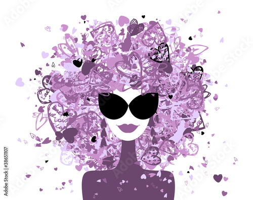 Fashion woman portrait for your design