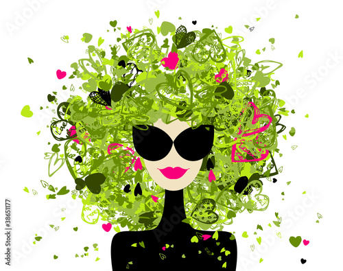 Fashion woman portrait for your design
