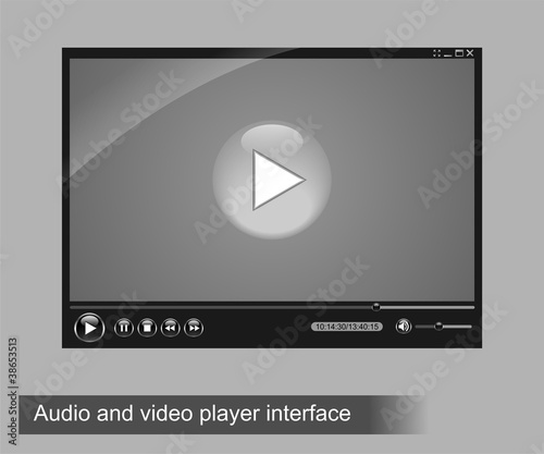 Audio and video player interface