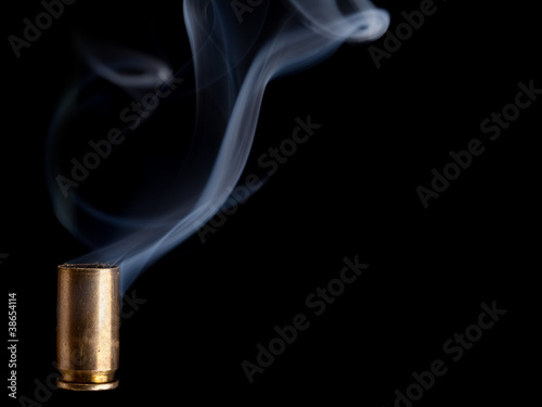 фотографія Smoking bullet casing