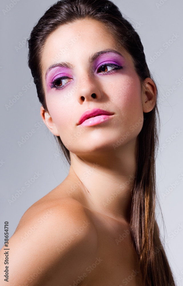 Portrait of young adult woman with healthy skin Portrait of young adult woman with healthy skin