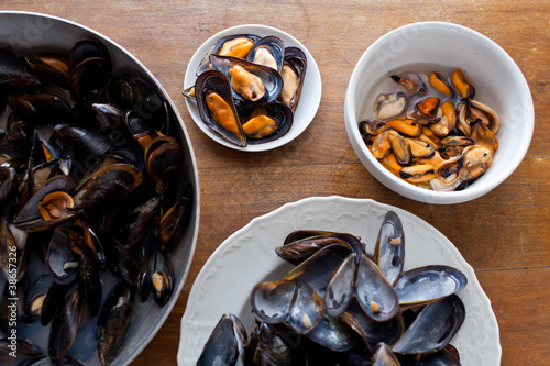 Fotografie preparare le cozze