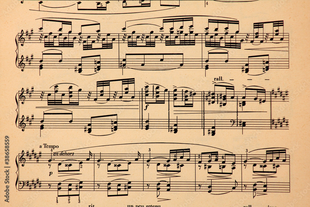 Naklejka premium background musical notes