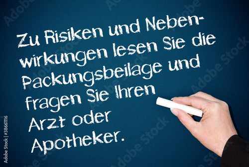 Risiken und Nebenwirkungen - Pharmazie photo