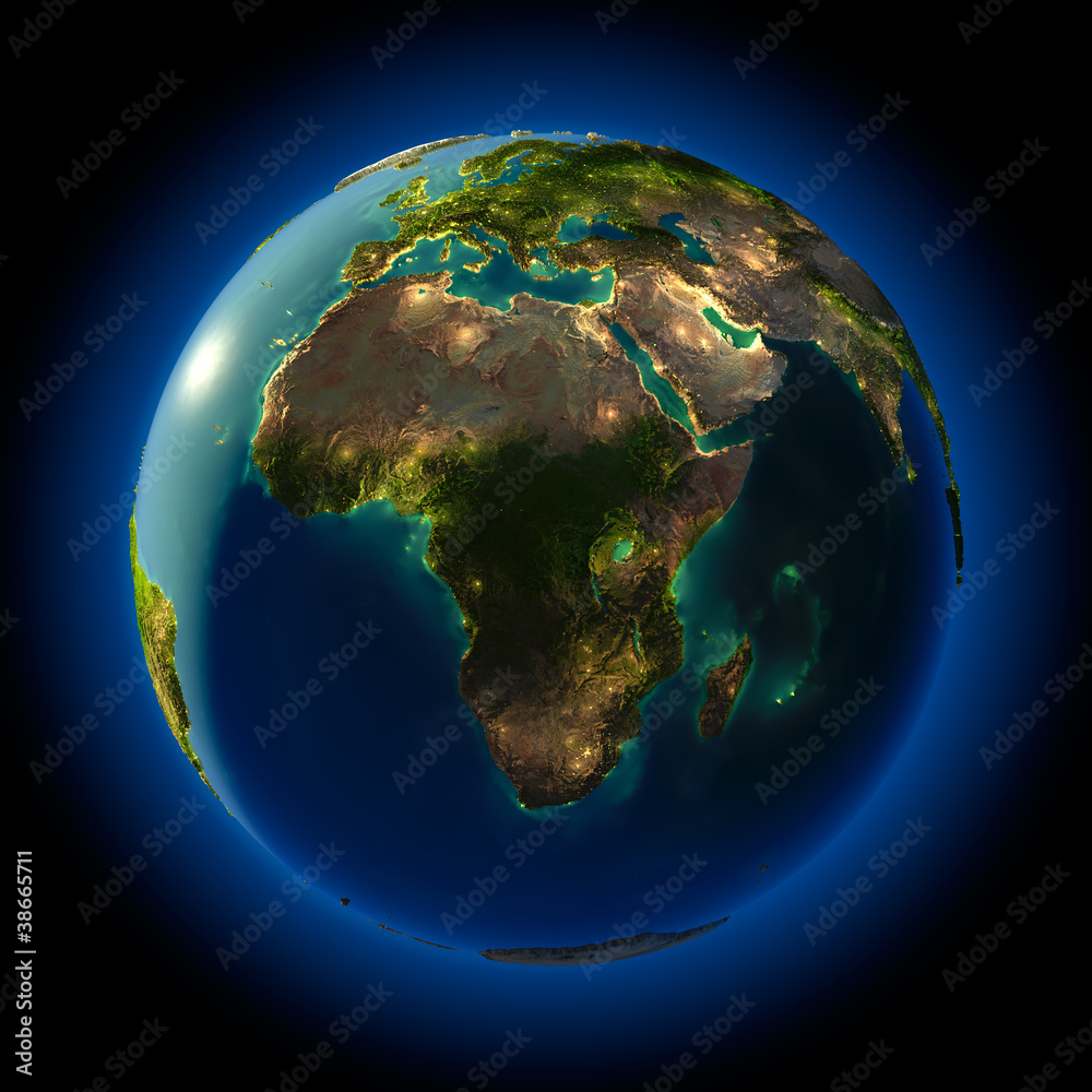 Fototapeta premium Earth at night