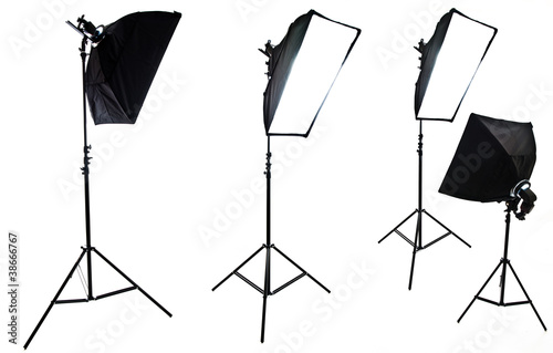 Obraz na płótnie Photo studio softbox w salonie