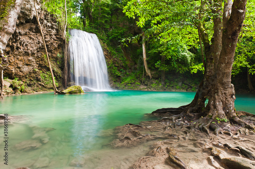 Eravan Waterfall, Kanchanabury, Thailand photo