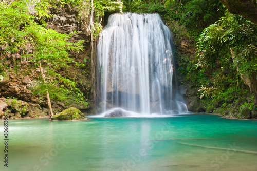 Eravan Waterfall  Kanchanabury  Thailand
