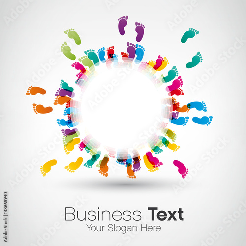 fond abstrait, empreintes