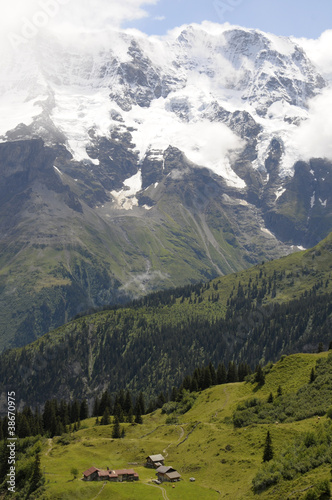 Breithorn from North Face trail at Allmendhubel