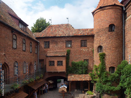 Castle courtyard in Ketrzyn photo