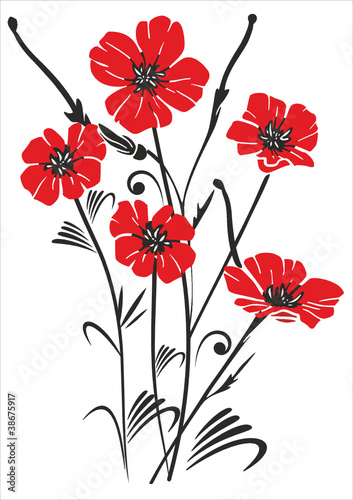 poppy sticker