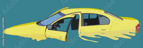 Flooding car