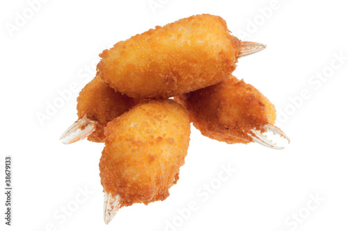 Obraz na plátně Chele di granchio fritte