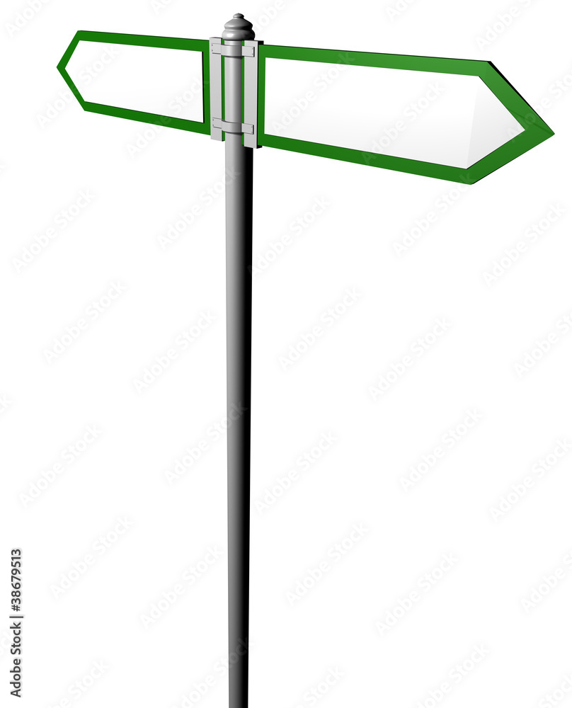 Blank signpost Blank signpost