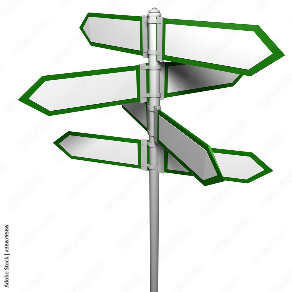 Blank signpost Blank signpost