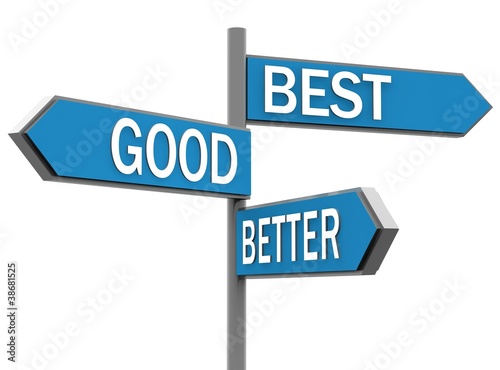Bilde på lerret good best better
